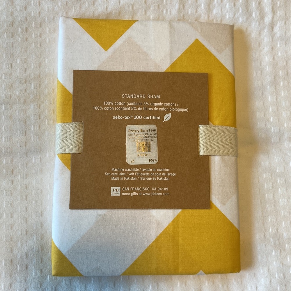 Pottery Barn Teen Full/Queen Duvet + Sham NWT - Picture 3 of 4